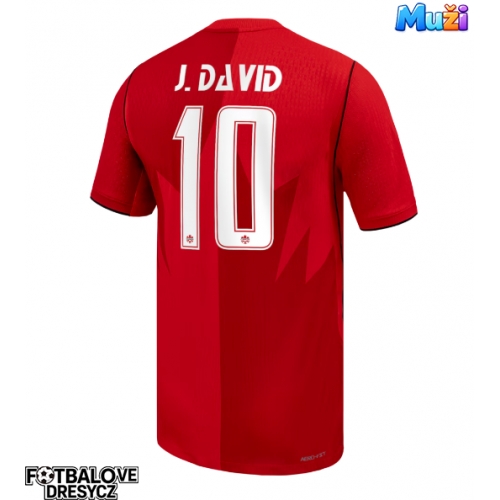 Kanada Jonathan David #10 Domácí Dres MS 2026 Krátký Rukáv Kanada Jonathan David #10 Domácí Dres MS 2026 Krátký Rukáv